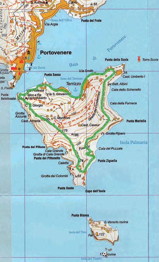 palmaria map
